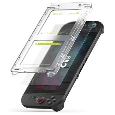 Imagem de Ringke Vidro temperado fácil de deslizar [super fácil de instalar] Protetor de tela compatível com Nintendo Switch 2 com ferramenta de instalação, película de dureza 9H premium inquebrável - pacote