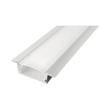 Imagem de Fita LED Prateada Preta De 50CM Com Canal De Perfil De Alumínio Para D