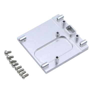 Imagem de JunZheHub Base de Montagem Do Motor Do Carro RC Suporte Do Motor Suporte Do Assento Acessórios Base de Montagem Resistente para MN82 MN168 MN78 Escala 1/12 Carr, Prata