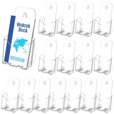 Imagem de OMISTAR 16 Peças De Porta-Brochuras Acrílico, Porta-Cartões, Porta-Panfletos, 4,3 X 7,9" (11 19 Cm), Suporte Plástico Para Folhetos E Literatura Fornecedores, Brochuras, Tríptico, Revistas, Panfleto
