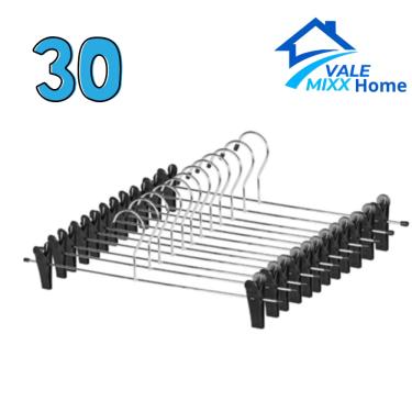 Imagem de kit Cabide Saia e Calça Metal - Organizador de Roupas Anti-Deslizante