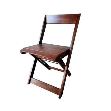 Imagem de Kit 4 Cadeiras Dobráveis De Madeira Para Area Gourmet Ismalu Imbuia