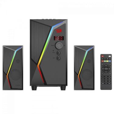 Imagem de Caixa de Som Gamer Redragon Anvil Pro, RGB, 25W, Bluetooth/USB, Preto