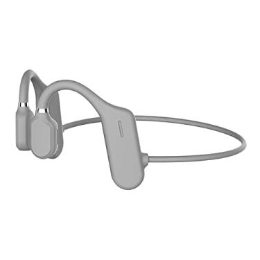Imagem de homozy 2020 Novo Osso Condução Sem Fio de Ouvido Open-Ear Headset Sports, cinzento