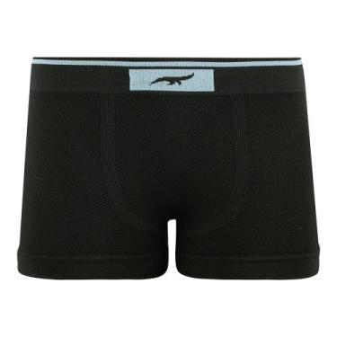 Imagem de Cueca Boxer Infantil sem Costura Preto Zee Rucci, GG