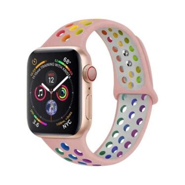Imagem de Pulseiras De Silicone Para Apple Watch De 45mm, 44mm, 49mm, Ultra2, 40