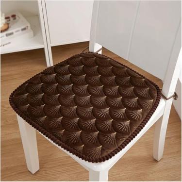 Imagem de Almofadas De Cadeira De Cozinha Com Laços 6 Pack Almofada De Assento Antiderrapante Em Forma De U Almofada De Cadeira De Sala De Jantar 18x17 Polegadas Capa De Assento Lavável, Green, 2 pack