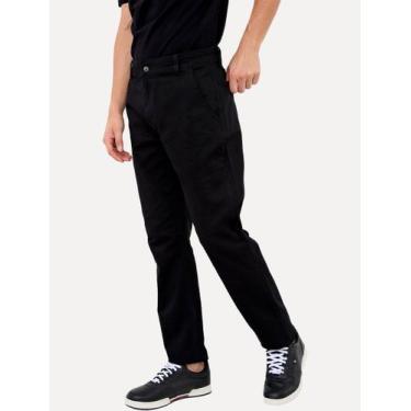 Imagem de Calça Tommy Hilfiger Masculina de Sarja Brooklyn Preta, 40