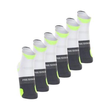 Imagem de Kit com 6 Pares de Meias Performance Running Lupo 15424-001, Branco, 3