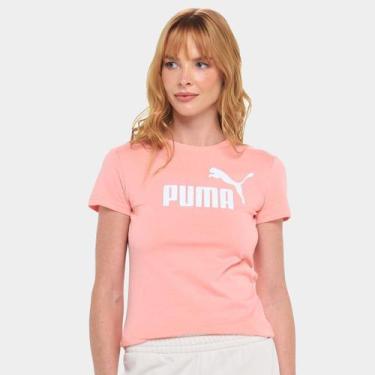Imagem de Camiseta Puma Essentials Feminina, Rosa claro, M