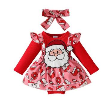 Imagem de Roupa de Natal para menina mlpeerw Newborn Romper Dress