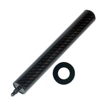 Imagem de menolana Extensão de taco de sinuca, extensão de taco de bilhar, prática, portátil, resistente, fácil instalação, preta, substituição, profissional, fibra de, Irretrátil