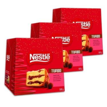 Imagem de Panettone Trufado Chocolate Meio Amargo Kit 3 Un Nestlé 450G - Nestle