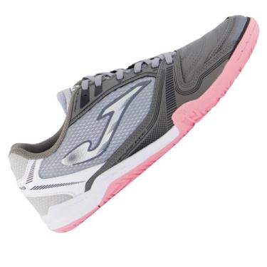 Imagem de Chuteira de Futsal Joma Dribling Cinza/Rosa Tamanho 42