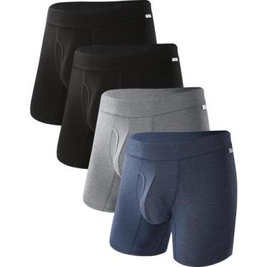 Imagem de Cueca boxer masculina BAMBOO COOL Soft Breathable