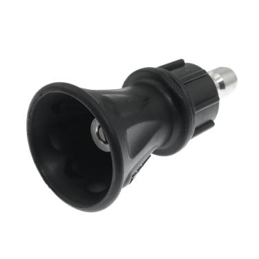 Imagem de Maxmoral Bocal de lavagem de alta pressão de aço inoxidável de 40 graus, bocal de pressão de pistola de água para lavagem de carro com tampa protetora de borracha 4.0 abertura 1/4 polegada conector