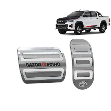 Imagem de Pedaleira Automático Toyota Hilux Gr Sport 2019-2021 Prata