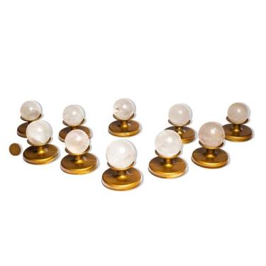 Imagem de 10 Esfera Cristal Pedra Natural 35 a 40mm 60 a 90g Tipo C - Cristaisde