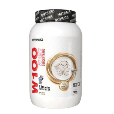 Imagem de Suplemento alimentar nutrata w100 whey creme de coco 900g