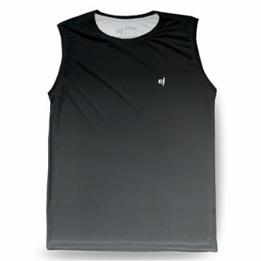 Imagem de Camiseta Regata Masculina Fitness Pro Dry Estampada Proteção UV Academ