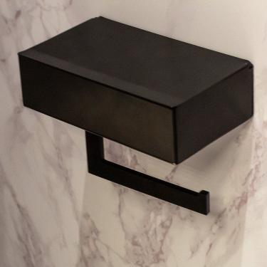 Imagem de Suporte de Papel Higiênico para Parede Easily Preto