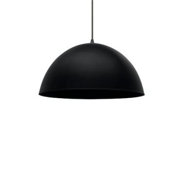 Imagem de LUM PENDENTE TASCHIBRA DESIGN TD 821F MEDIO FOSCO PRETO F.