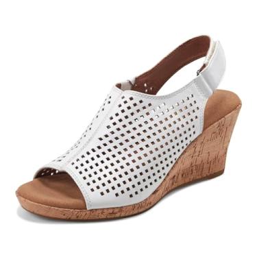 Imagem de Rockport Briah Perf Sling feminino, Branco, 6.5 Wide
