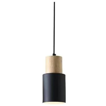 Imagem de Luz pendente de tubo longo moderno linear industrial mini iluminação pendente para pia de ilha de cozinha Lustre moderno nórdico pequeno para quarto banheiro celeiro restaurante, preto branc
