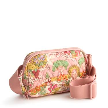 Imagem de Vera Bradley Bolsa de cinto pequena Woodward de algodão premium Disney, Mickey's Promenade