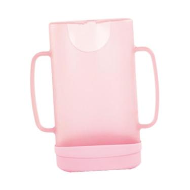 Imagem de predolo Suporte para bolsa fácil de segurar, à prova de aperto, essencial para bebês, portátil, sem aperto para bolsas de comida, caixas de bebida, Rosa