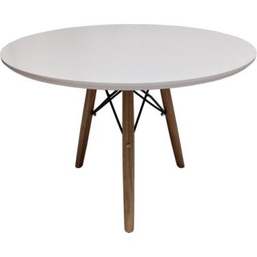 Imagem de Mesa 60cm Redonda Eiffel Infantil Base 45cm Pé Palito - Jthome, Branco