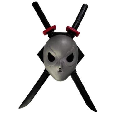 Imagem de Kit Ninja Com 2 Espadas + Máscara Cinza - LE PLASTIC