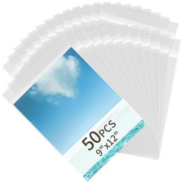 Imagem de Sacos de celofane Svaldo, mangas de plástico, 23x30cm, pacote com 50