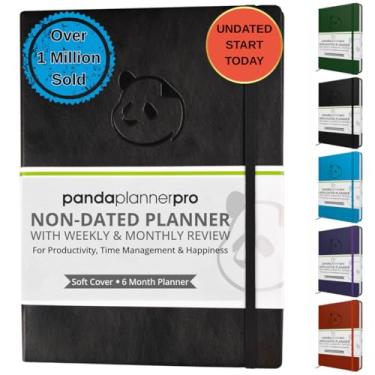 Imagem de Panda Planner Planejador diário profissional 2026 – 6 meses grande, 21 x 28 cm, planejador acadêmico e de produtividade sem data com calendário diário, semanal e mensal, planejador de trabalho