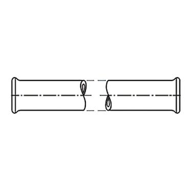 Imagem de ACE Glass Tubo de processo 8828-11, comprimento de 45,72 cm, diâmetro interno de 1,27 cm,