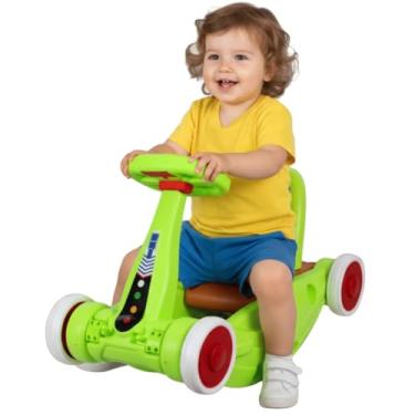 Imagem de Brinquedo Infantil Andador 3 em 1 - Carrinho e Gangorra com Luz e Som - Castela