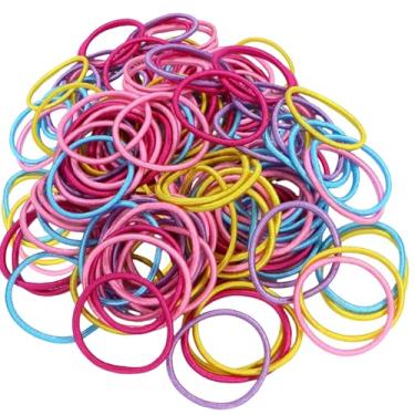 Imagem de MaryLavender Laços de cabelo pequenos super elásticos para meninas, crianças e mulheres, sem quebra, sem costura, elásticos para rabos de cavalo, elásticos de cabelo, não escorregam, não desfiam