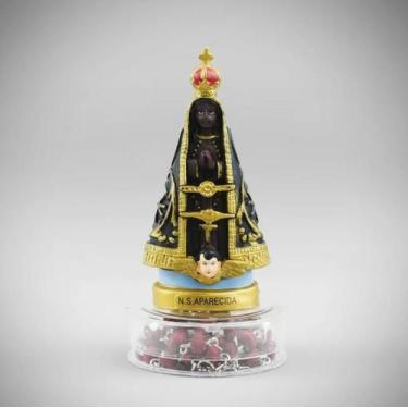 Imagem de Terço Nossa Senhora Aparecida 10.5cm - Enfeite Resina - Minas De Prese