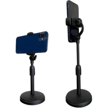 Imagem de Suporte de Mesa Para Celular 360 graus Ajustável Articulado Pedestal Universal Regulagem de Altura Universal Escritório Live Reunião Resistente