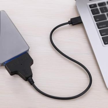 Imagem de Adaptador de disco rígido USB 3.0 para SATA - Porta única com alimentação CC, conversor externo de 5 Gbps para HDD/SSD de 6.3 cm/8.9 cm