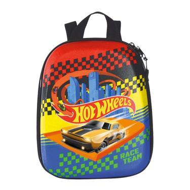 Imagem de Lancheira Escolar de Costas Hot Wheels Race Team Infantil