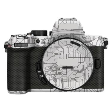 Imagem de Z 50II Anti-riscos Capa de câmera adesivo para Nikon Z50 Mark II protetor de vinil película protetora de pele decoração Z50 II (Circuit White)