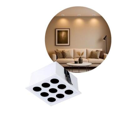 Imagem de Spot Luminaria de Embutir Teto Powerus 18W Luz Quente IRC90 24 Nordeco