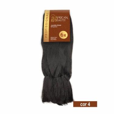 Imagem de Jumbo 400 Gramas Jumbão Cabelo P/ Tranças + Anéis African B, 4