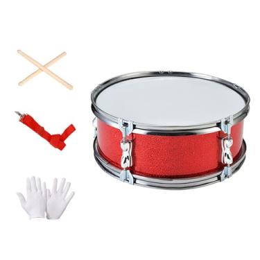 Imagem de Almencla Caixa de 11" Instrumento Musical Portátil Brinquedos Educativos com Baquetas Instrumento de Percussão Musical para Adolescentes E Adultos, Vermelho