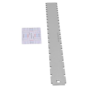 Imagem de ZJchao Kit de Configuração de Guitarra, Ferramentas de Traste de Guitarra Ferramenta de Medição de Régua de Ação de Corda Medidor de Ação de Corda de de Aço Inoxidável Com Marcações que Não