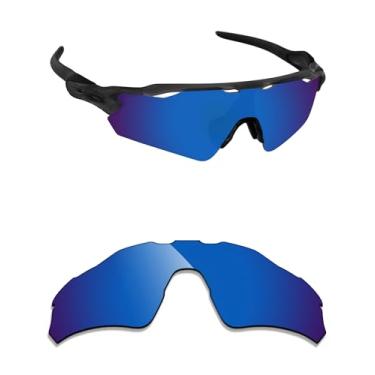 Imagem de Alphax Lentes de reposição polarizadas para óculos de sol Oakley Radar EV Path OO9208 - Opções, Azul pacífico espelhado