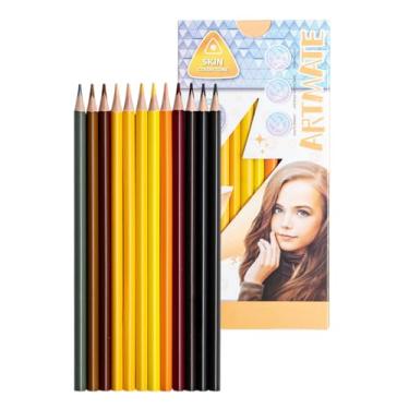 Imagem de Ouksma Conjunto de lápis de cor, néon, pastel, clássico, metálico, tom de pele, lápis de colorir pré-afiados para adultos, crianças iniciantes, desenho, esboços, sombreamento, mistura, materiais de