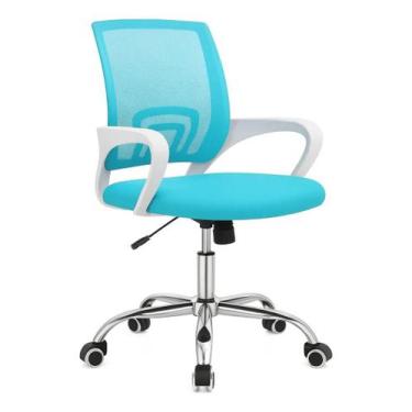 Imagem de Cadeira Escritório Diretor Tela Mesh e Base Giratória Confortável Vári