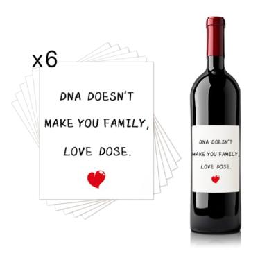 Imagem de Presentes de dia de adoção para pais, família, aniversário, Natal, presente para padrasto, madrasta, agradecimento, presente para padrasto, mãe, adoção, rótulos de vinho para garrafas de vinho, pais